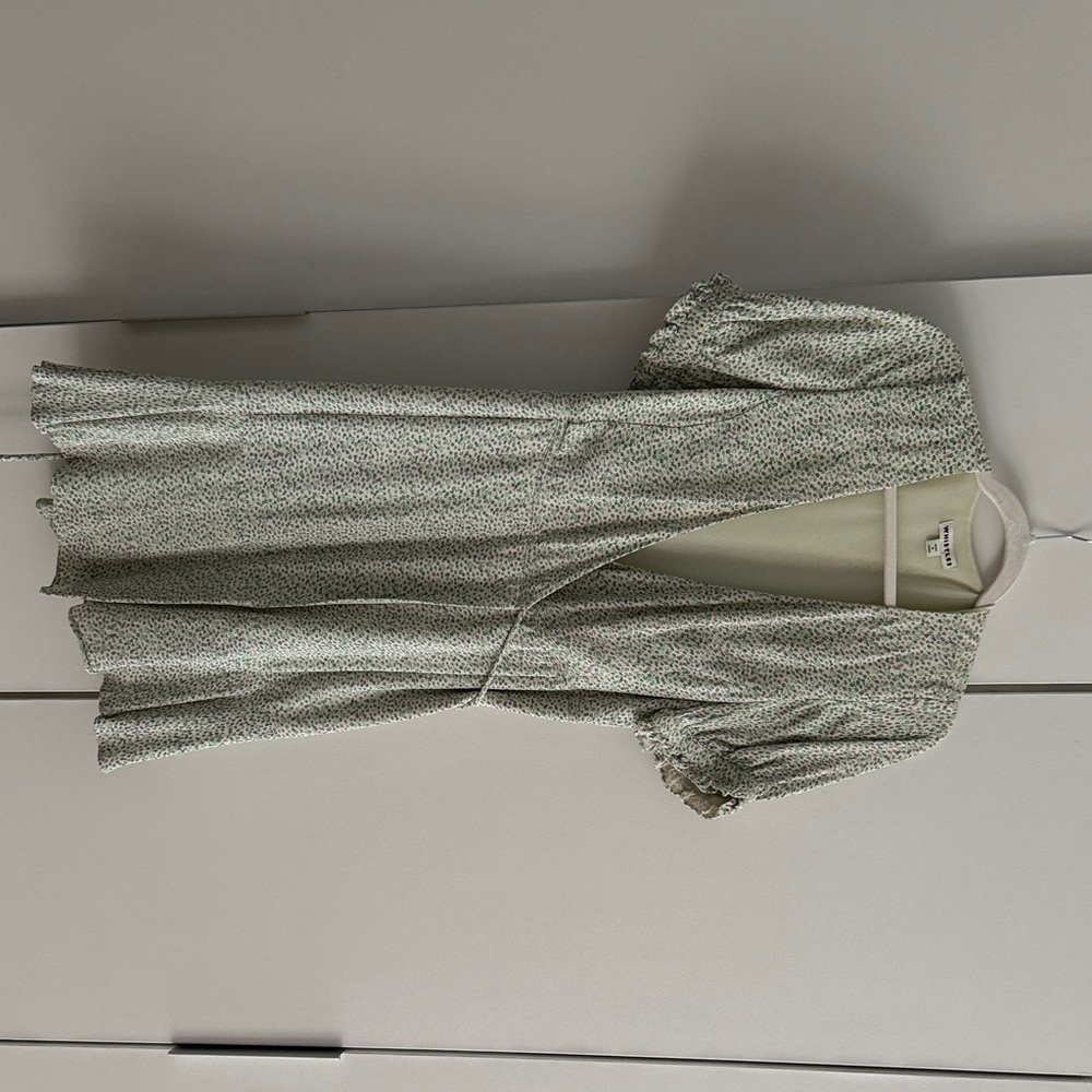 Whistles Light Cream wrap dress